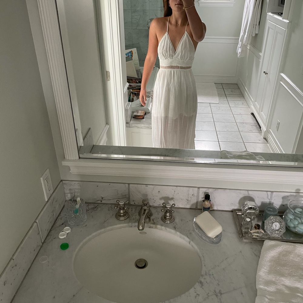 Maxi length dress.